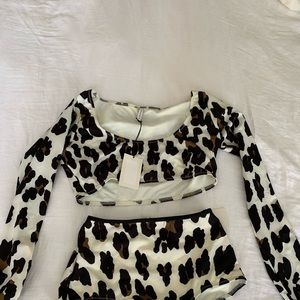 Solid and striped NWT long sleeved bikini top